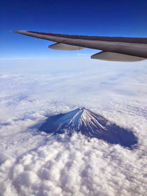 fuji from plane