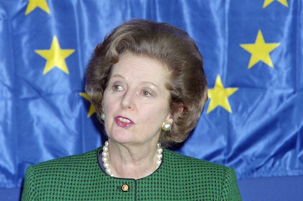 British Prime Minister Margaret Thatcher